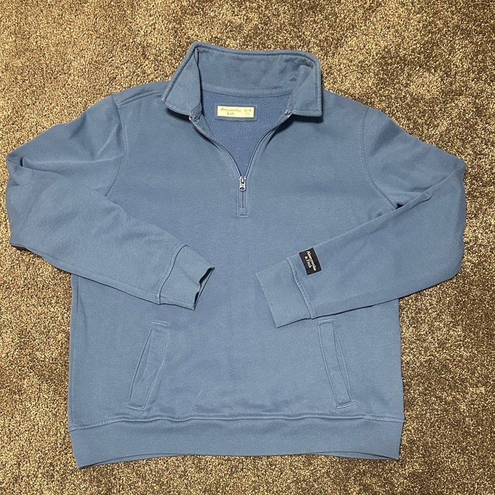 Abercrombie Kids Blue Half-Zip Pullover